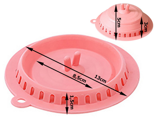 Silikoonist sõela dušši äravoolu valamu jaoks