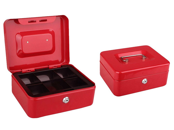 Metal money box safe key documents