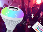 Led värviline pirn rgb kõlar bluetooth puldiga