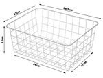 Loft metal wire basket loft metal organiser for kitchen for fruit white large