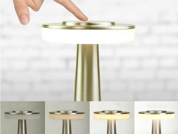 Nočna svetilka namizna svetilka na dotik 3-stopenjska svetilka za spalnico brezžična