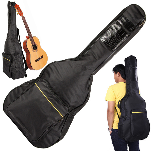 Estuche para guitarra clásica acústica con bolsillos tirantes soporte para guitarra