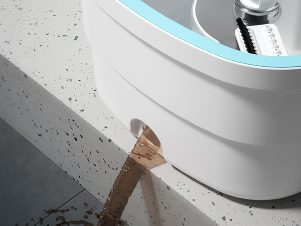 Fregona rotativa 360° con limpiadora turbo fregadora rotativa 2 x microfibra