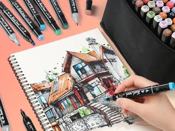 ALCOHOL MARKERS TOUCH KIT 168pcs Tote Tasche