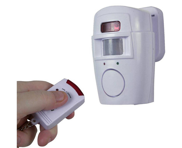 Alarmă sensor de mișcare fără fier + 2 butoane cu cheie 105db