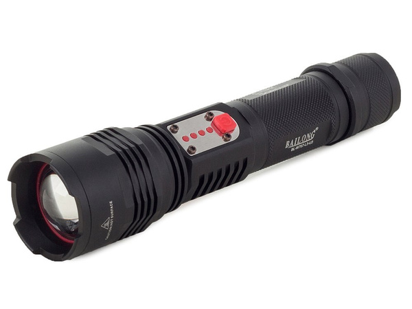 Torche tactique bailong cree led usb xml-l t6