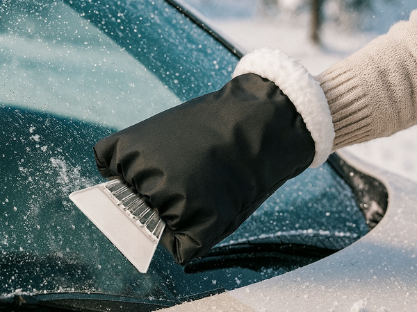 Răzuitoare pentru geamuri auto cu mâner moale pentru mănuși de zăpadă