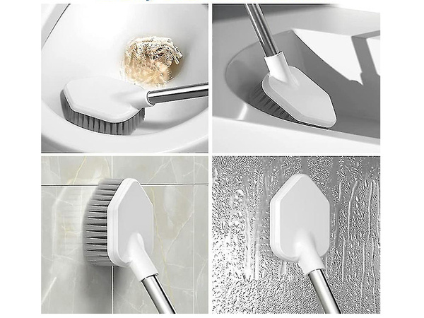 Silikona tualetes birste wc komplekts komplekts dubultā 2in1 tualete