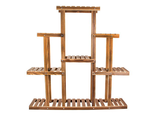 Blumentopf hochstehendes holzblumenbeet 3-stöckiges bücherregal