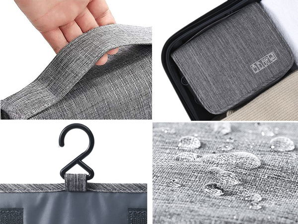 Potovalna kozmetična torbica z obeskom za kopalnico, ključavnica, kavljek, ročaj