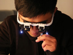 Ремонтная лупа часовщика 8x 23x led