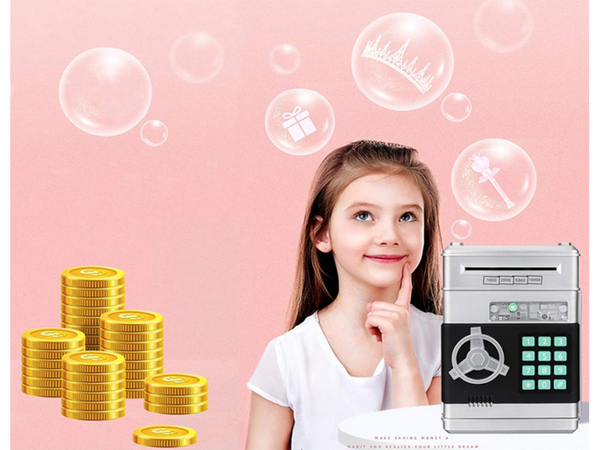 Money box cash machine access code banknotes