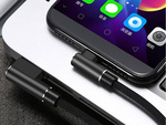 Usb-c type c angle charging qc cable to phone 1m