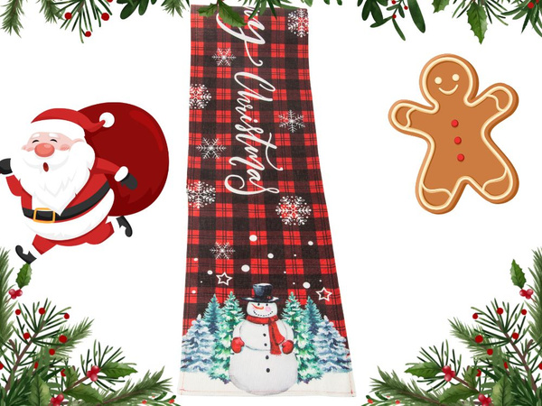 Christmas table runner christmas eve decorative table runner 180x32cm