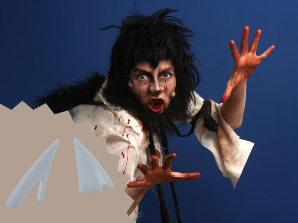 Vampyras drakula vilkolakis rinkinys helovino dirbtiniai dantys su netikru krauju