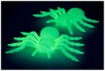 Pająk halloween 2 szt duże dekoracja straszne pająki 11cm fluorescencyjny