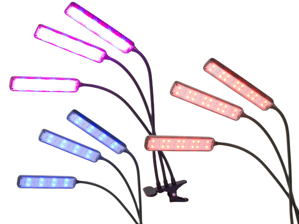 Lampe à led pour plantes panneau de croissance usb lampe de croissance minuterie clip on flowers