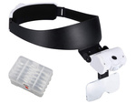 Lupa nagłowna czołowa okulary 2 led podświetlana