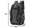 Mochila 40l negro viaje senderismo trekking fuerte en las montañas durable