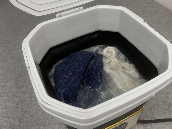 Mini prenosná práčka malá skládací cestovní práčka na oblečení a prádlo 6l