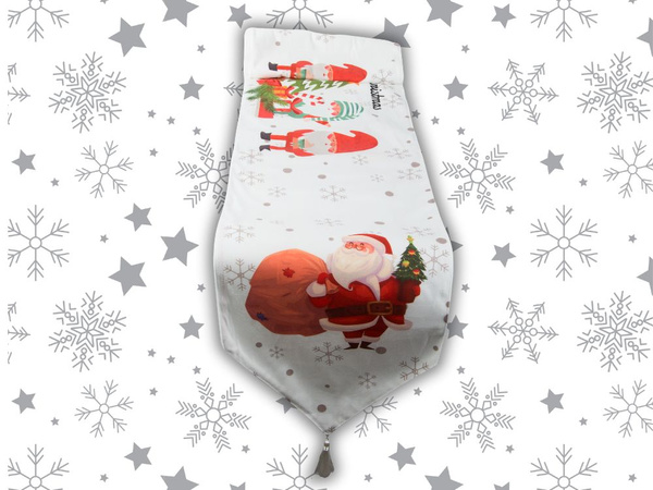 Chemin de table de noël nappe de noël veille de noël 205x35cm