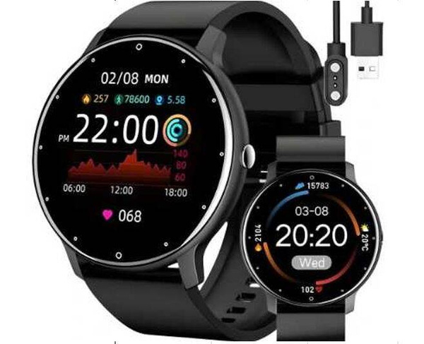 Smartwatch zegarek damski męski gumowy pasek sport bluetooth rozmowy