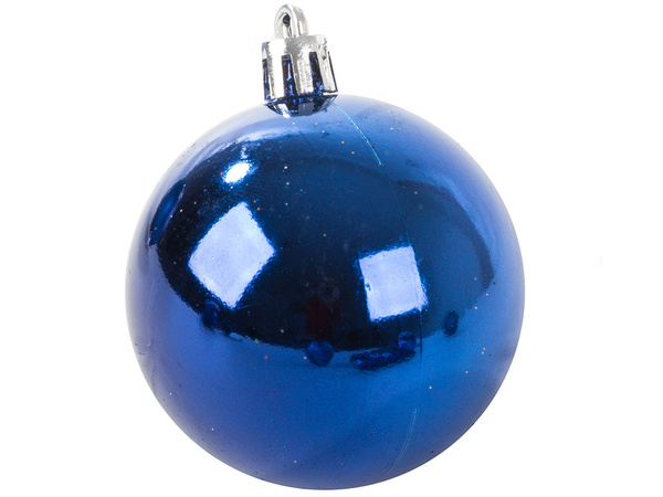 Pom de crăciun baubles vacanță albastru sclipici stea 8 / 6 / 5