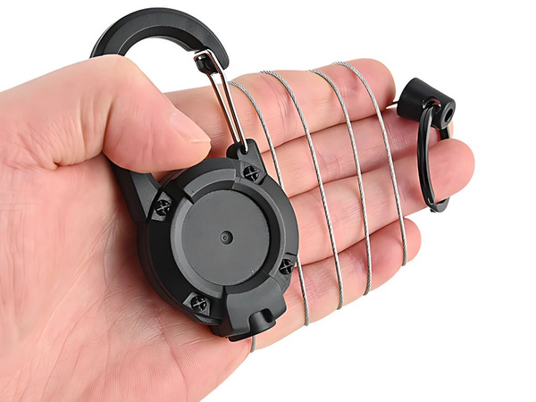 CHEIE INEL RETRACTOR FRÂNGHIE CU CENTURA RETRACTOR CARABINER