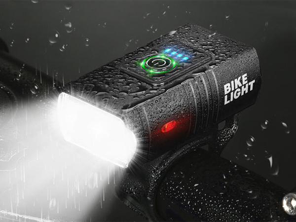 Bike light led t6 front rear usb battery