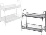 Bucătărie raft bucătărie organizator în picioare două niveluri loft spice rack