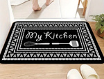 Kitchen decorative rug kit 2 pcs. Kitchen patterns rug