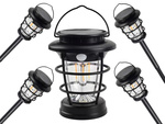 Lanternă solară de camping led lanternă de grădină usb dusk senzor de mișcare