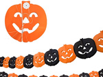 Okrasni venec halloween buča/pajek papir dolg 3 metre