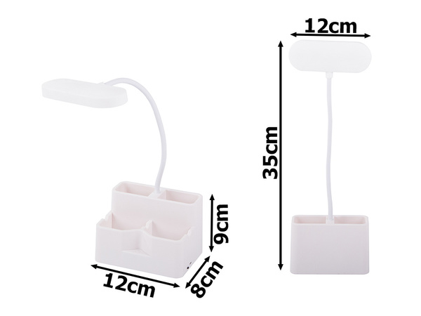 Stolová lampa 24 viedla školský stôl organizátor