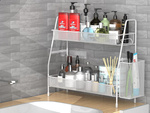 Raft de bucătărie loft bucătărie organizator cu două etaje stand cu coș