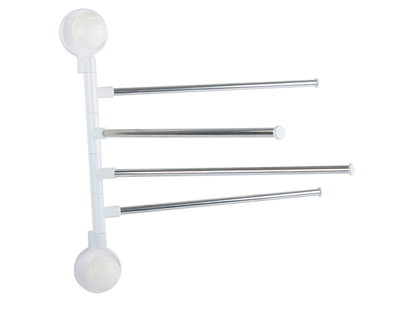 Vrtljivi kopalniški obešalnik za brisače 4 roke