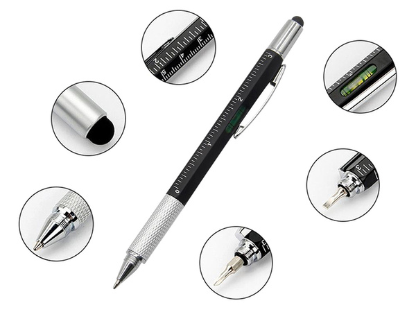 Multifunktsionaalne pliiats kruvikeeraja multitool 6in1 vaimuliini klamber