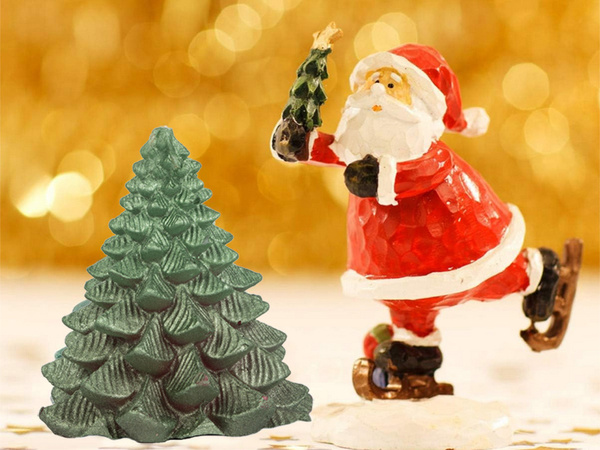 Christmas tree candle christmas box candle decorative