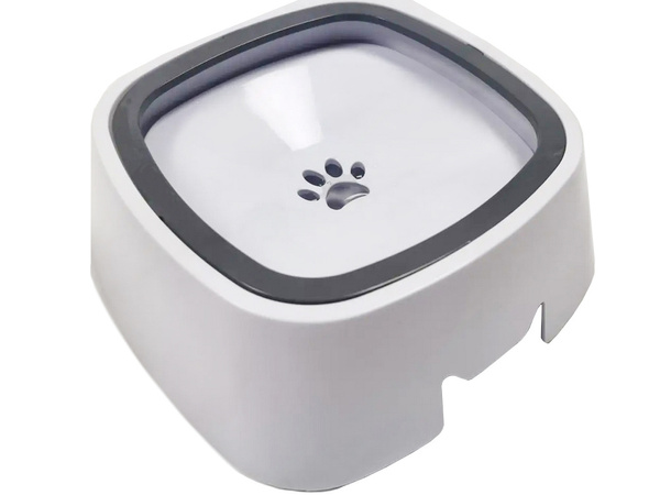 Floating water bowl for dog and cat 1l non-splashing slow drinker