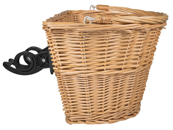 Veľký košík na bicykel prútený košík na bicykel kliknutím na riadidlá priestranný