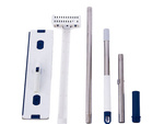 Mopa plana de microfibra con escurridor y cubo plegable desmontable para suelos.