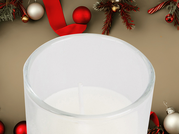 Lumânări decorative în sticlă lumânări coroană set pentru crăciun 2 buc