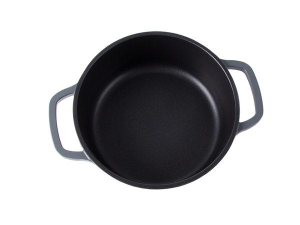 Casserole plateau de cuisson couvercle 2.2l induction aluminium