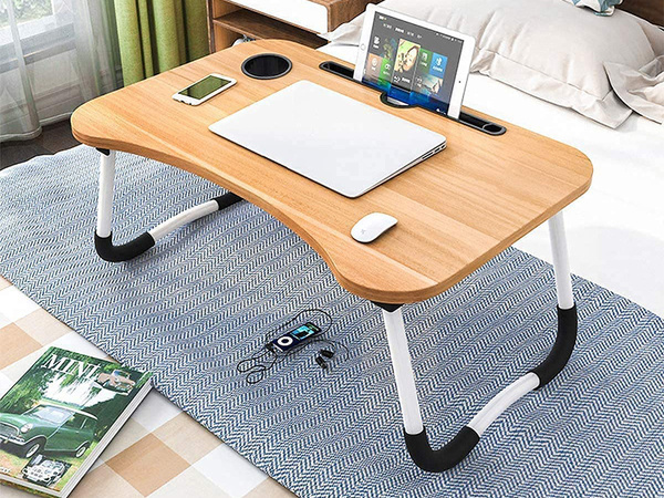 Zložljiva miza za prenosni računalnik za stojalo za posteljo