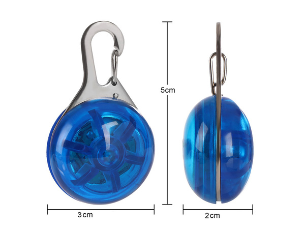 Świecąca lampka led na obrożę zawieszka dla psa kota światełko do obroży