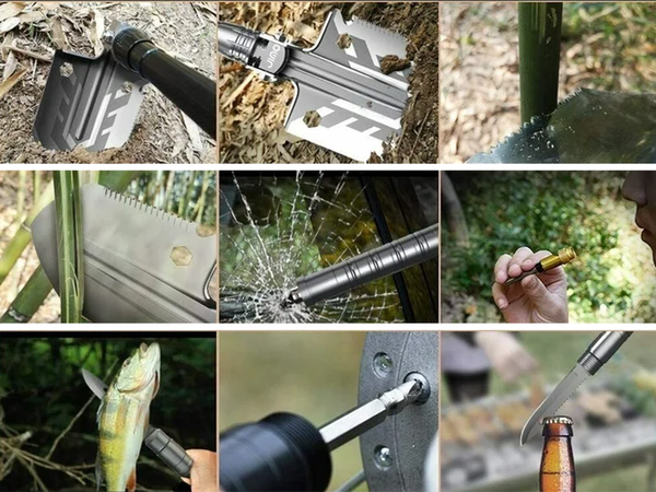 Lopată pliabilă caz militar a văzut multifuncțional de supraviețuire esențial