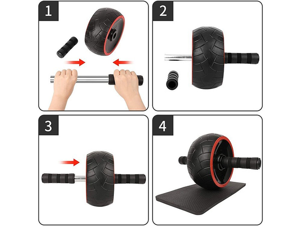 Rouleau d'entraînement musculaire + tapis