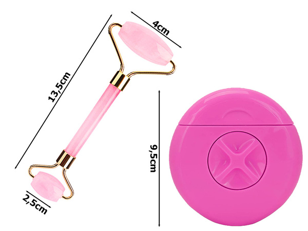 Masażer do twarzy roller golarka 3 w 1 zestaw