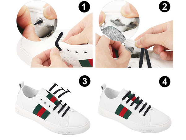 Sznurówki silikonowe do butów bez wiązania 16szt