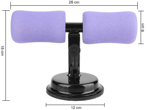 Leg bracket for abdominal exercises suction cup